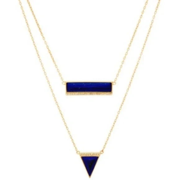 :: Stella & Dot Lapis Blue 3-in-1 Element Necklace - Picture 8 of 8